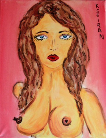 Peinture intitulée "nu" par Kseiran, Œuvre d'art originale