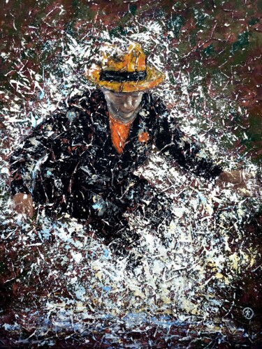 Ζωγραφική με τίτλο "Счастлив" από Ксения Давыдова, Αυθεντικά έργα τέχνης, Ακρυλικό