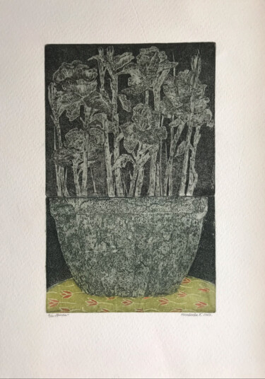 Отпечатки и Гравюры под названием "Iris" - Ксения Матвеева, Подлинное произведение искусства, Травление