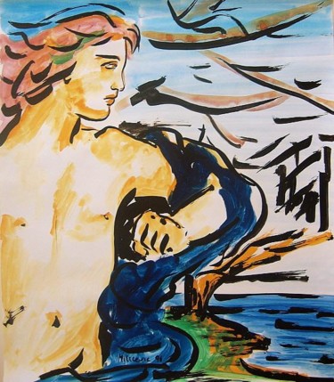 Рисунок под названием "AMOUR CHASSANT, LE…" - Ksenia Milicevic, Подлинное произведение искусства, Другой