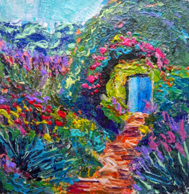 Malerei mit dem Titel "Magic garden" von Ksenia Tsyganyuk, Original-Kunstwerk, Acryl