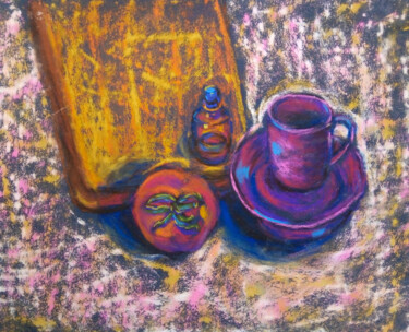Peinture intitulée "Still life with tom…" par Ksenia Tsyganyuk, Œuvre d'art originale, Pastel