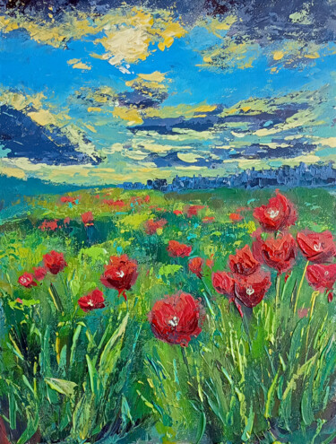 Painting titled "We will remember. P…" by Ksenia Tsyganyuk, Original Artwork, Acrylic Mounted on Other rigid panel