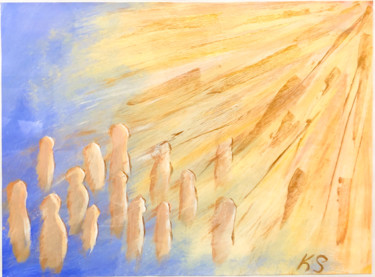 Painting titled "Heaven" by Ksenia Selezneva, Original Artwork, Acrylic