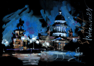 绘画 标题为“"St. Petersburg. Li…” 由Ksenia Selianko, 原创艺术品, 水彩