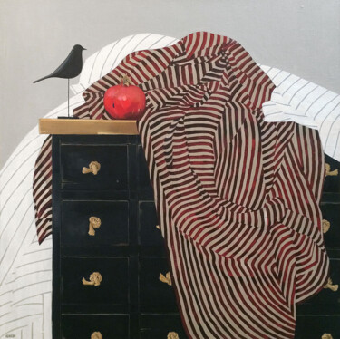 Картина под названием "Still life in the b…" - Ксения Берестова, Подлинное произведение искусства, Масло Установлен на Дерев…