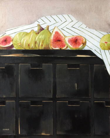 Peinture intitulée "Fig. September" par Kseniia Berestova, Œuvre d'art originale, Huile Monté sur Châssis en bois