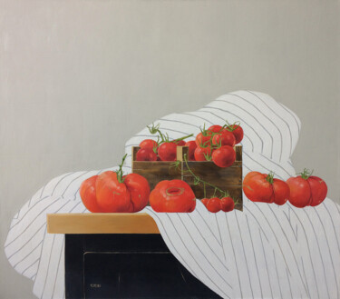 Картина под названием "Breakfast in Italian" - Ксения Берестова, Подлинное произведение искусства, Масло Установлен на Дерев…