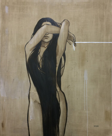 Картина под названием "Connection" - Ксения Берестова, Подлинное произведение искусства, Масло