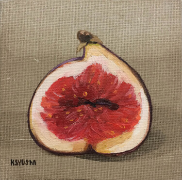 Картина под названием "Fig 2" - Ксения Берестова, Подлинное произведение искусства, Масло Установлен на картон