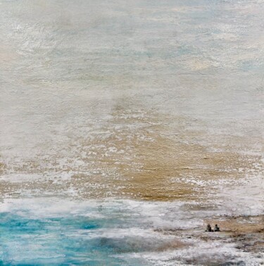 Painting titled ""On the shore of ou…" by Kseniia Eliseeva, Original Artwork, Acrylic