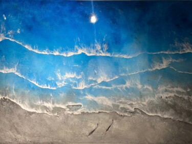 Картина под названием "Maldives" - Kseniia Eliseeva, Подлинное произведение искусства, Акрил