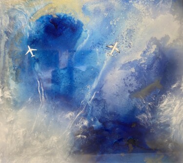 Schilderij getiteld "Flight" door Kseniia Eliseeva, Origineel Kunstwerk, Acryl