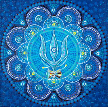 "Trident of Shiva" başlıklı Tablo Kseniia Makliuchenko tarafından, Orijinal sanat, Akrilik
