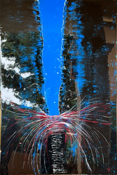 Картина под названием "Forever Resin Art" - Kseniia Turik, Подлинное произведение искусства, Акрил Установлен на Деревянная…