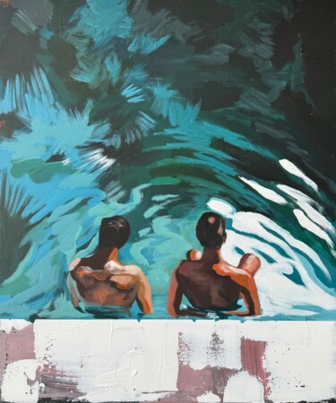 绘画 标题为“You&me this morning” 由Kseniya Rai, 原创艺术品, 丙烯 安装在木质担架架上