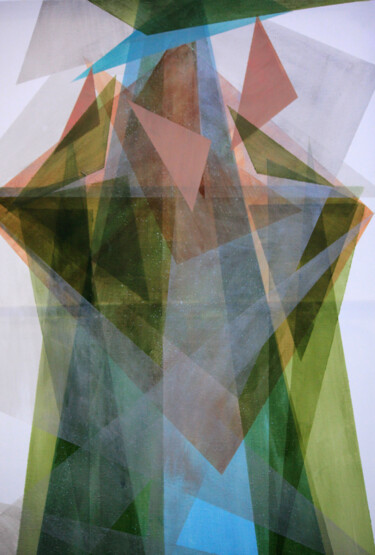 Malarstwo zatytułowany „Acrylic glazing Rev…” autorstwa Kseniya Redina, Oryginalna praca, Akryl Zamontowany na Drewniana ram…