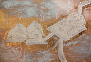 Картина под названием "3st part of Triptyc…" - Kseniya Redina, Подлинное произведение искусства, Акрил Установлен на Деревян…