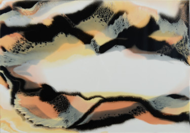 Peinture intitulée "Desert - abstract p…" par Kseniya Sergyeyeva, Œuvre d'art originale, Encre