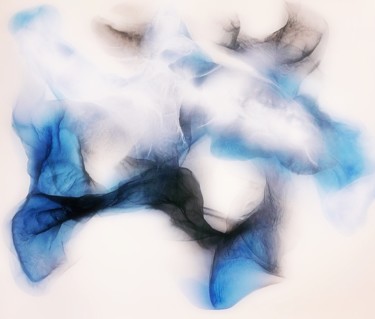 Картина под названием "Chiffon - abstract…" - Kseniya Sergyeyeva, Подлинное произведение искусства, Чернила