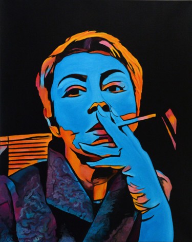 Malerei mit dem Titel "Arrogance - popart…" von Kseniya Sergyeyeva, Original-Kunstwerk, Öl