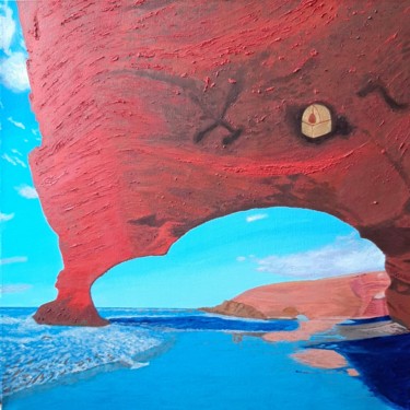 Картина под названием "Portugal Rocks" - Kseniya Unique, Подлинное произведение искусства, Акрил Установлен на Деревянная ра…