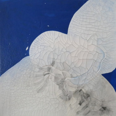 Painting titled "In The Clouds I" by Kseniya Oudenot, Original Artwork, Graphite Mounted on Wood Stretcher frame