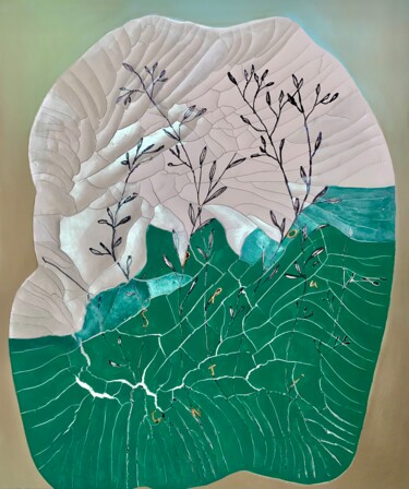 Malerei mit dem Titel "Sprouting" von Kseniya Oudenot, Original-Kunstwerk, Acryl