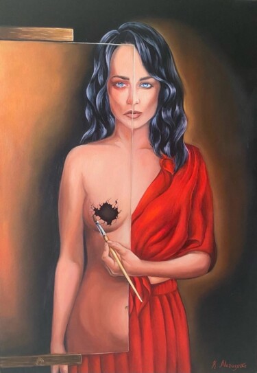 Painting titled "TRUTH" by Ksenya Morozova, Original Artwork, Oil