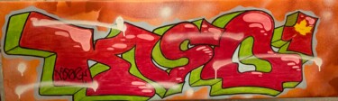 Dibujo titulada "Kso1. Like gum." por Kso1, Obra de arte original, Pintura al aerosol Montado en Bastidor de camilla de made…
