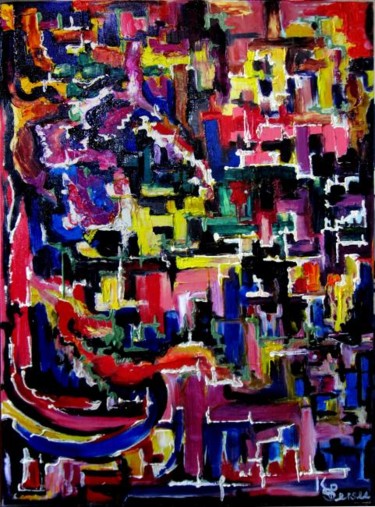 Painting titled "synthèse" by Kspersee, Original Artwork