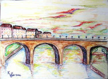 Peinture intitulée "le pont" par Kspersee, Œuvre d'art originale