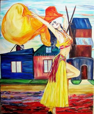 Peinture intitulée "joie de danse" par Kspersee, Œuvre d'art originale