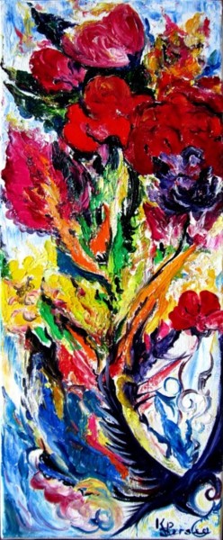 Peinture intitulée "fleurs du printemps" par Kspersee, Œuvre d'art originale
