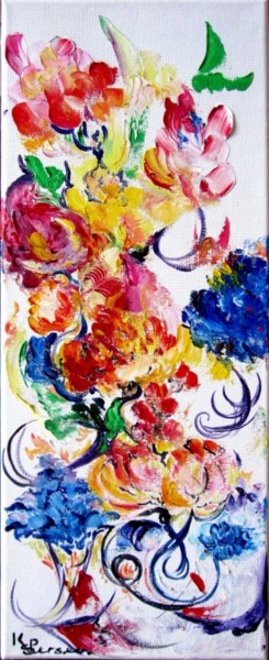 Peinture intitulée "floral" par Kspersee, Œuvre d'art originale