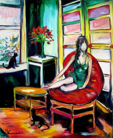 Painting titled "la détente" by Kspersee, Original Artwork