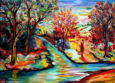 Painting titled "promenade" by Kspersee, Original Artwork