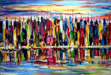 Painting titled "New York" by Kspersee, Original Artwork