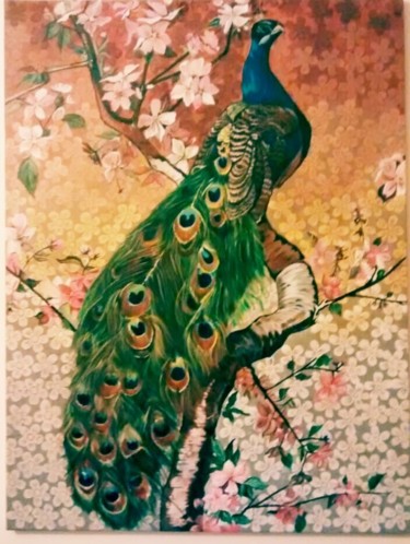 "Peacock the bird" başlıklı Tablo Geetu Thakur tarafından, Orijinal sanat, Akrilik