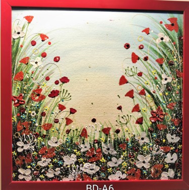 Peinture intitulée "Bloomingdale A6" par Geetu Thakur, Œuvre d'art originale, Acrylique Monté sur Carton