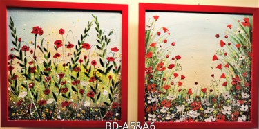 绘画 标题为“Bloomingdale A5 & A6” 由Geetu Thakur, 原创艺术品, 丙烯 安装在纸板上
