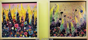 Картина под названием "Bloomingdale A27 &…" - Geetu Thakur, Подлинное произведение искусства, Акрил Установлен на картон