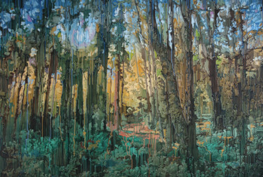 Картина под названием "Pristine." - Serhii Kyryllov, Подлинное произведение искусства, Масло Установлен на Деревянная рама д…