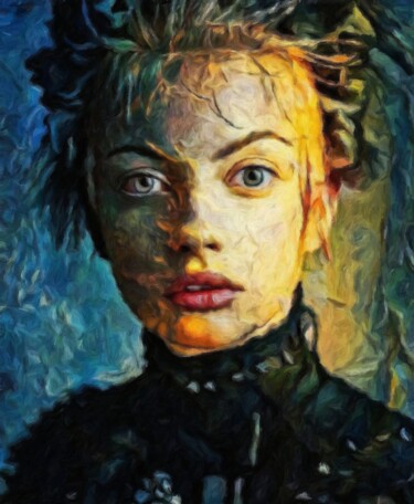 Peinture intitulée "Katie" par Kubelskyi Ruslan, Œuvre d'art originale, Acrylique