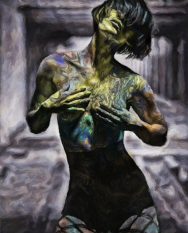 Painting titled "Expression" by Kubelskyi Ruslan, Original Artwork, Acrylic
