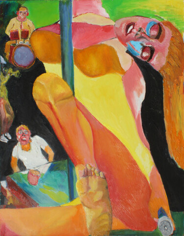 Pintura intitulada "Sing sing" por Kübic, Obras de arte originais, Óleo
