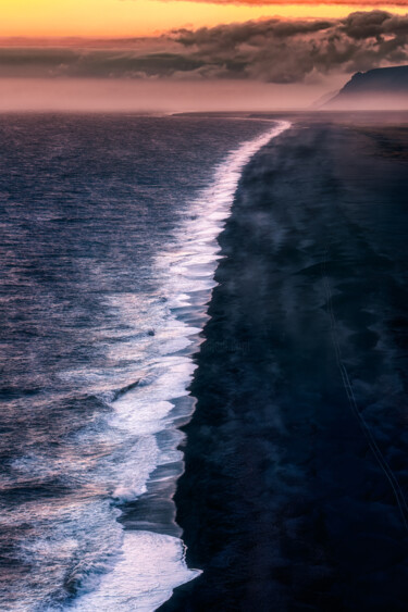 Fotografía titulada "Black beach, Iceland" por Martin Kucera, Obra de arte original, Fotografía digital