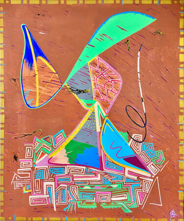 "Mr & Mme K" Peinture intitulée ""Mr & Mme K"" par Kuez, Œuvre d'art originale, Acrylique