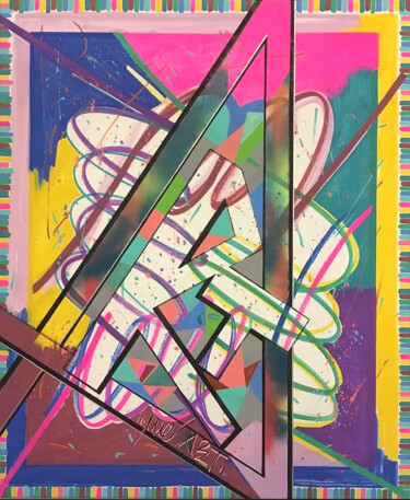 "We Art" Peinture intitulée ""We Art"" par Kuez, Œuvre d'art originale, Acrylique