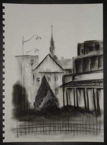 Drawing titled "Coin de Paris. Les…" by Sergey Kuimov, Original Artwork, Other